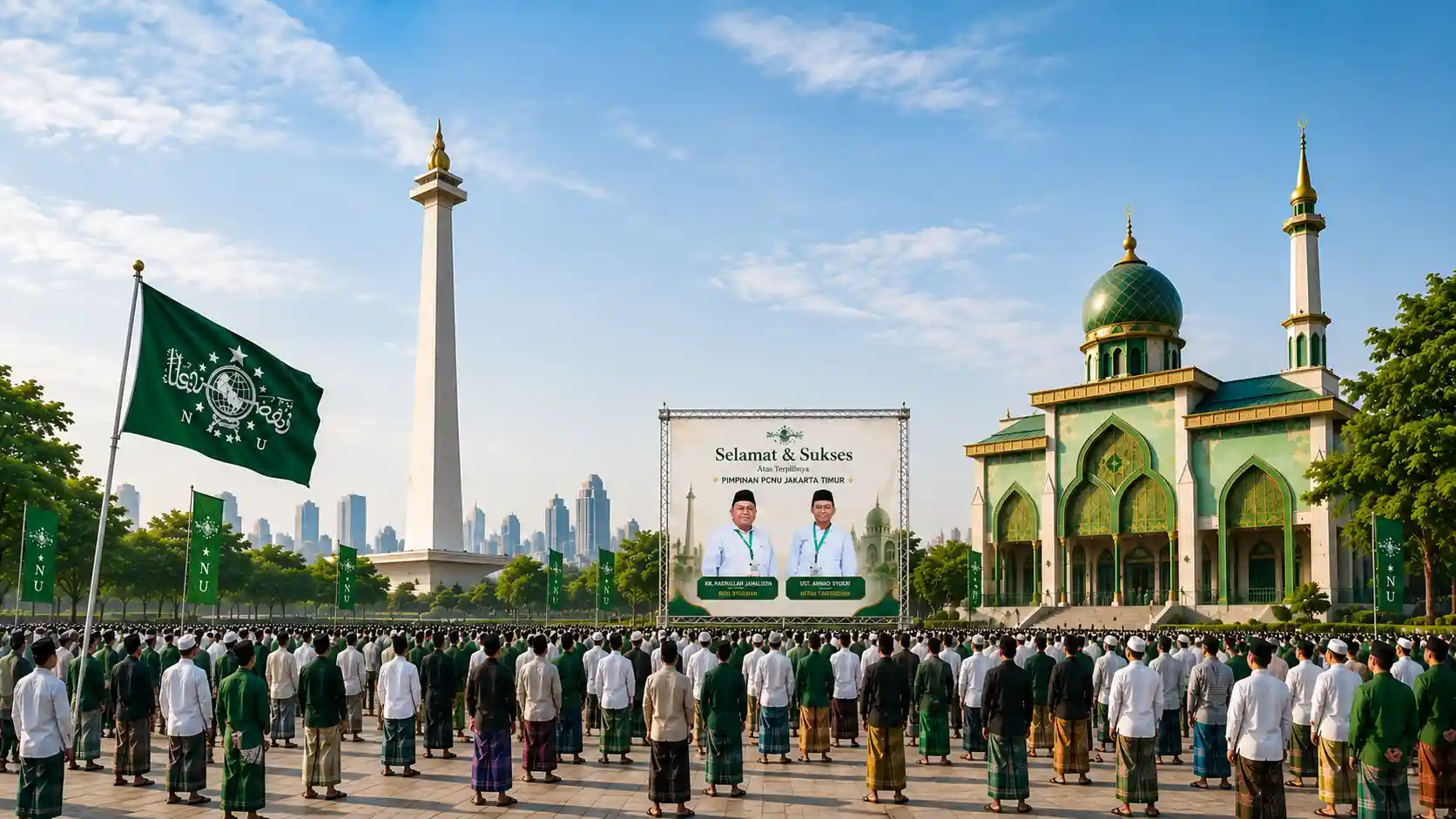 Kebersamaan pengurus dan warga PWNU Pengurus Wilayah Provinsi Nusa Tenggara Timur